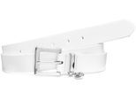 Hüftgürtel LASCANA "Hosengürtel, Anzuggürtel, Gürtel, Jeansgürtel", Damen, Gr. 105, weiß, Lederimitat, unifarben, Basic, Gürtel Hüftgürtel, für Jeans und Hosen