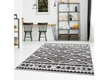 Teppich CARPET CITY "Moda 1129" Gr. 4, blau, B:160cm H:11mm L:225cm, Kunstfaser, Teppiche, Teppich, Kurzflor, Wohnzimmer