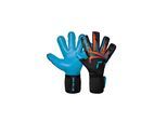 Torwarthandschuhe REUSCH "Attrakt Aqua Evolution", Damen, Gr. 9, schwarz, hellblau, 49% Latex, 40% Polyester, 5% Lederimitat, 3% Polyamid, Handschuhe, mit atmungsaktiven Mesh-Einsätzen