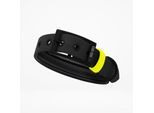 THE DOG IDEA Biothane Halsband Schwarz neon gelb XS