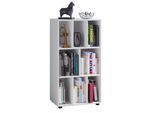 Kommode VCM "Holz Schallplatte LP Sideboard Regal Woltino", weiß, B:60cm T:40cm, Sideboards, Kommode