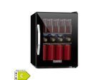 Beersafe M Onyx Kühlschrank 33 Liter 2 Böden Panoramaglastür