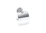 Brillantbad BETRO CHROM Papierrollenhalter mit Deckel Messing Chrom 140x150x100 mm für Bad & WC >> zum Bohren