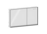 Geberit Betätigungsplatte Omega 60 Square 115081SI1 Glas weiss, für Omega Spülkästen