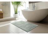 Badematte KAYOOM "Badematte Fresh Step 525", grün, (50cm x 90cm ), 1 Stk., Polyester, Badematten, Badematte, Kurzflor