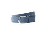 Hüftgürtel BONPRIX, Damen, Gr. 90, blau, Lederimitat, gemustert, unifarben, Gürtel Hüftgürtel, aus Polyurethan, in Lederoptik, casual Stil