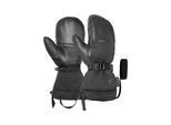 Fäustlinge REUSCH "Volcano Pro GORE-TEX Gore warm technology", Damen, Gr. 9.5, schwarz, 35% Polyamid, 32% Leder, 25% Polyester, 7% Elasthan, unifarben, Handschuhe Fäustlinge, mit wasserabweisender Eigenschaft