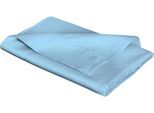 Betttuch FLEURESSE "Colours", blau (mittelblau), B:160cm L:260cm, Mako-Satin, Obermaterial: 100% Baumwolle, Bettlaken, Betttuch, offenes Bettlaken