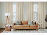 Vorhang HOME BASICS "SOFTY 2er Pack" Gr. 3, grau (taupe), B:140cm H:245cm, Polyester, Gardinen, Vorhang, 2er Pack Kombibandschal SOFTY Uni