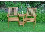 Gartenbank GARDEN PLEASURE "Edison", braun, B:160cm H:96cm T:77cm, Holz, Sitzbänke, Gartenbank