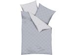Wendebettwäsche KAEPPEL "La Ville", grau (taube), B/L: 155cm x 220cm, 1 Stk., 1 Stk., Mako-Satin, B/L: 80cm x 80cm, 2 Stk., Mako-Satin, Obermaterial: 100% Baumwolle, Bettwäsche, Wendebettwäsche