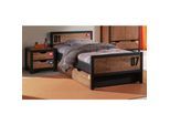 Vipack Set Alex best. aus Nachtkonsole und Einzelbett 90x200 Kiefer gebürstet