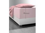 Spannbettlaken FLEURESSE "Comfort XL", rosa (rosé), 1 Stk., Mako-Jersey, 100x200 100x210 100x220 90x200 90x210 90x220 40cm, Mako-Jersey, Obermaterial: 96% Baumwolle, 4% Elasthan (LYCRA), Bettlaken, Spannbettlaken, Mako-Jersey, für Matratzen bis 40 cm Höhe, Bettlaken, Spannbetttuch