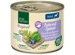 REAL NATURE Superfood Nassfutter Hund, Adult, Ente mit Spinat 24x200 g