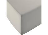 Spannbettlaken FLEURESSE "Comfort XL", beige (porzellanfarben), 1 Stk., Mako-Jersey, 100x200 100x210 100x220 90x200 90x210 90x220 40cm, Mako-Jersey, Obermaterial: 96% Baumwolle, 4% Elasthan (LYCRA), Bettlaken, Spannbettlaken, Mako-Jersey, für Matratzen bis 40 cm Höhe, Bettlaken, Spannbetttuch