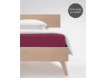 Spannbettlaken FLEURESSE "Comfort", lila (himbeere), B:200cm, Jersey-Elasthan, Obermaterial: 96% Baumwolle, 4% Elasthan (LYCRA), Bettlaken, Spannbettlaken, langlebig & bügelfrei,Perfekte Passform durch POWER-STRETCH