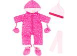 Puppenkleidung BAYER "Schneeoverall 38-42", pink (pink, rosa), Puppenkleidung, Baby, Puppenkleidung