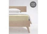 Spannbettlaken FLEURESSE "Jenny C aus feinfädigem Mako-Jersey", gelb (vanille), L:220cm, Mako-Jersey, Obermaterial: 100% Baumwolle, Bettlaken, Spannbettlaken, für Matratzen bis 23 cm Höhe