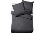 Bettwäsche FLEURESSE "Lech 3089", grau (anthrazit), B/L: 155cm x 220cm, 1 Stk., 1 Stk., Flanell, B/L: 80cm x 80cm, 2 Stk., Flanell, Obermaterial: 100% Baumwolle, Bettwäsche, Bettwäsche, Edelflanell, Baumwolle, in Gr. 135x200, 155x220, 200x200cm