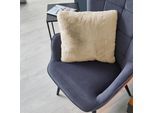 Fellkissen LUXOR LIVING "Dekokissen Novara" Gr. 9, beige (creme, felloptik), B:40cm H:20cm L:40cm, Kunstfaser, Dekokissen_Sitzkissen_Kissenhüllen, Kunstfell, eckig, 40x40 cm, sehr weich, mit Füllung, Wohnzimmer