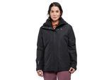 3-in-1-Funktionsjacke SCHÖFFEL "3in1 Jacket Style Okere WMS", Damen, Gr. 42, schwarz, Web, Fleece, Obermaterial: 100% Polyester, bequem Po-bedeckend, mit verstellbarem Klettverschluss, Jacken, mit herauszippbarer Fleecejacke, wasser- und winddicht, atmungsaktiv