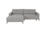 Ondega , Hellgrau , Textil , Füllung: Schaumstoff , L-Form , 238x162 cm , Stoffauswahl ,