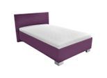 Möbelix , Violett , Textil , Birke, Buche , H3 , 3-Zonen , 140x200 cm , Bezug abnehmbar/waschbar, wendbar, für verstellbare Lattenroste geeignet,Bettkasten, Lattenrost, Matratze,Federholzleisten verleimt, bewegliche Leistenlagerung, Mittelgurt, verstellbar ,