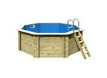 Karibu , Naturfarben , Holz , Kiefer , 124 cm , Pools & Wasserspaß, Pools, Aufstellpools