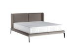 Livetastic , Hellgrau , Textil , Uni , H3 , 180x200 cm , Made in EU , Bezug abnehmbar/waschbar,gepolstertes Kopfteil, Federkernmatratze, Stoffauswahl, Topper durchgehend, Matratze durchgehend , Schlafzimmer, Betten, Polsterbetten