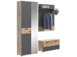Mid.you , Holzwerkstoff , 175x200x38 cm , FSC MIX , Garderobe, Garderoben-Set
