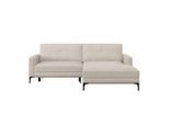 Ondega , Creme , Textil , Füllung: Schaumstoff , L-Form , 238x162 cm , Stoffauswahl , Wohnzimmer, Sofas & Couches, Schlafsofas, Ecksofas mit Schlaffunktion