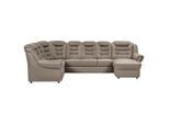 Livetastic , Hellbraun , Textil , Ottomane links, U-Form , 333x216 cm , Made in EU , seitenverkehrt erhältlich, Hocker erhältlich, Rücken echt, Armteil links, Armteil rechts ,