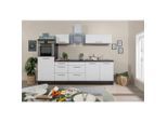 Respekta , Weiß, Eichefarben , Holzwerkstoff , 5 Schublade(n),1 Schublade(n) Schubladen , nur wie online abgebildet bestellbar , A , 270 cm , FSC , links aufbaubar, rechts aufbaubar , Küche, Küchenblöcke, Küchenzeilen