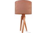 Möbelix , Naturfarben, Beige , Holz , 55 cm , Beleuchtung, Innenleuchten, Tischlampen, Tischlampen
