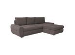 Livetastic , Braun , Textil , Füllung: Schaumstoff , 277x175 cm , Made in EU , Schlafen auf Sitzhöhe, Rücken echt, Armlehnen seitenverkehrt montierbar , Wohnzimmer, Sofas & Couches, Schlafsofas, Schlafsofas