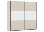 Rauch Möbel , Weiß, Alufarben, Champagner , Holzwerkstoff , 2 Fächer , 218x210x59 cm , Blauer Engel, Goldenes M, Made in Germany , in verschiedenen Größen erhältlich ,