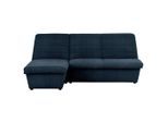 Looks by W.Joop , Dunkelblau , Textil , Uni , Ottomane links, L-Form , 214x168 cm , Made in EU, FSC MIX , Stoffauswahl, Rücken echt , Wohnzimmer, Sofas & Couches, Wohnlandschaften, Ecksofas