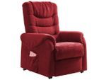 Livetastic , Rot , Textil , 76x106x94 cm , Stoffauswahl, Relaxfunktion , Wohnzimmer, Sessel, Fernsehsessel