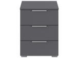Möbelix , Grau , Holzwerkstoff , 3 Schublade(n) Schubladen , 52x40x40 cm , Blauer Engel, Goldenes M, Made in Germany ,