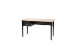 Livetastic , Naturfarben, Schwarz , Holz, Holzwerkstoff , massiv , 2 Schublade(n) Schubladen , rechteckig , 60x75x140 cm , Büromöbel, Schreibtische, Schreibtische
