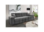 Livetastic , Anthrazit , Textil , Uni , Füllung: Schaumstoff , 300x87x120 cm , Made in EU , Typenauswahl , Wohnzimmer, Sofas & Couches, Sofas, Weitere Sofas