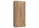 Mid.you , Plankeneiche , Holzwerkstoff , 1 Fächer , 100x216x58 cm , BQ - Bündnis für Qualität, Made in Germany, DIN EN ISO 9001 , umfangreiches Zubehör erhältlich, in verschiedenen Größen erhältlich, in verschiedenen Holzdekoren erhältlich ,