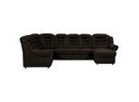 Livetastic , Braun , Textil , Ottomane links, U-Form , 333x216 cm , Made in EU , seitenverkehrt erhältlich, Hocker erhältlich, Rücken echt, Armteil links, Armteil rechts , Wohnzimmer, Sofas & Couches, Wohnlandschaften, Wohnlandschaften U-Form