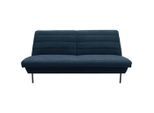 Looks by W.Joop , Dunkelblau , Textil , Uni , 185x92x103 cm , Made in EU, FSC MIX , Stoffauswahl, Rücken echt ,