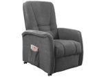 Livetastic , Dunkelgrau , Textil , 77x107x88 cm , Stoffauswahl, Relaxfunktion, Netzbetrieb , Wohnzimmer, Sessel, Fernsehsessel