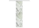 Möbelix , Grün , Textil , Graphik , 60 cm , Oeko-Tex® Standard 100 , mit Beschwerungsstab, mit Flauschband, Öffnung für Beschwerungsstab, mit Paneelwagen , Heimtextilien, Vorhänge, Fertigvorhänge, Flächenvorhänge