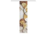 Möbelix , Naturfarben, Goldfarben, Cognac , Textil , Graphik , 60x245 cm , Oeko-Tex® Standard 100 , mit Beschwerungsstab, mit Flauschband, Öffnung für Beschwerungsstab, mit Paneelwagen , Heimtextilien, Vorhänge, Fertigvorhänge, Flächenvorhänge
