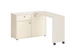 Mid.you , Beige , Holzwerkstoff , 39x75.3x104.6 cm , Büromöbel, Schreibtische, Schreibtische