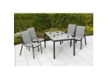 Gardenson , Graphitfarben , Metall, Glas , rechteckig , 90x72x150 cm ,