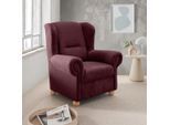 Livetastic , Bordeaux , Textil , Buche , Uni , 92x102x89 cm , Made in EU , erweiterbar (Typenauswahl) ,